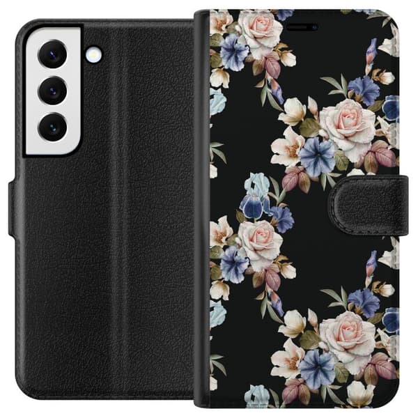 Samsung Galaxy S22 5G Tegnebogsetui Blomster