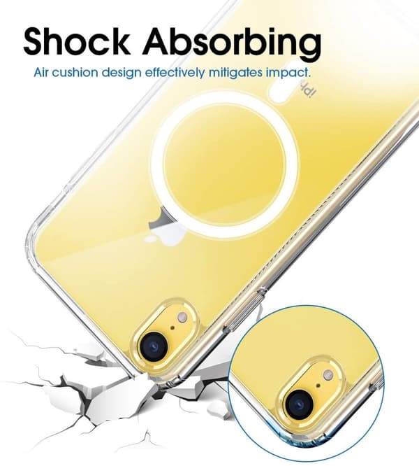 INF iPhone XR mobilcover til MagSafe oplader Gennemsigtig