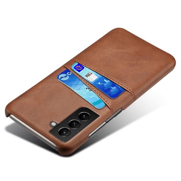 SKALO Samsung S22 PU-nahkainen Korttikotelo - Ruskea