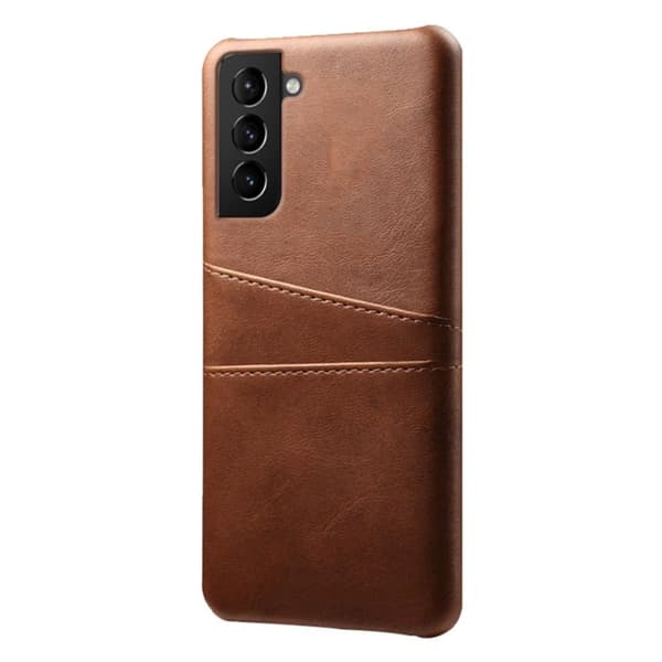 SKALO Samsung S22 PU-nahkainen Korttikotelo - Ruskea