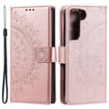 Pikkukuva 1 / 7: SKALO Samsung S22 Mandala lompakkokotelo - Ruusukulta