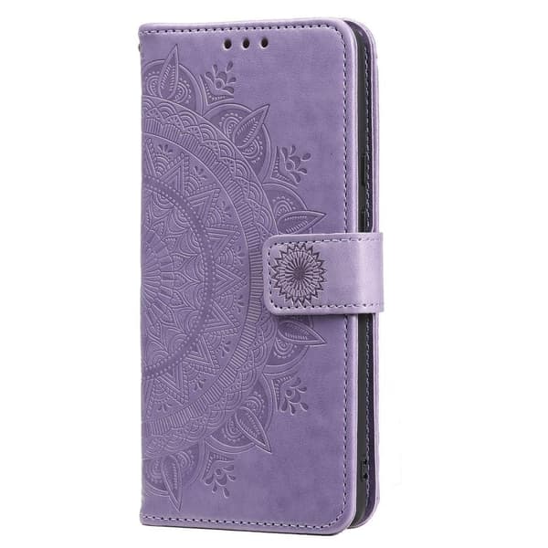 SKALO Samsung S22 Mandala lompakkokotelo - Violetti