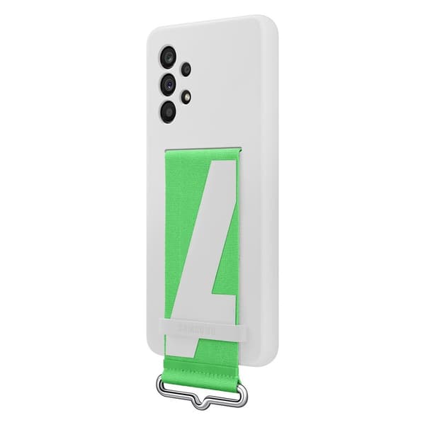 Samsung Original Galaxy A53 5G Cover Silicone Cover with Strap Hvid