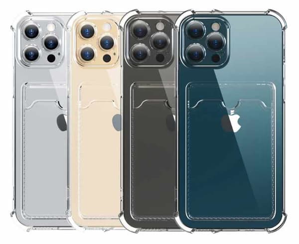 iPhone 13 Pro-etui - gennemsigtig kortholder