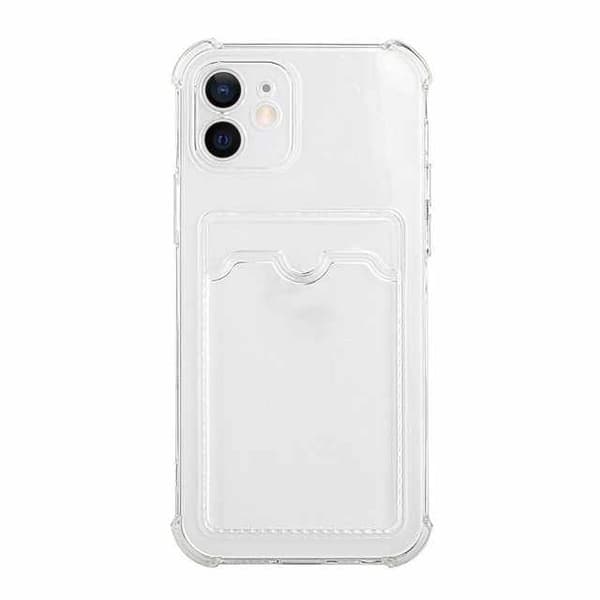 iPhone 12 Skal - Transparent Korthållare