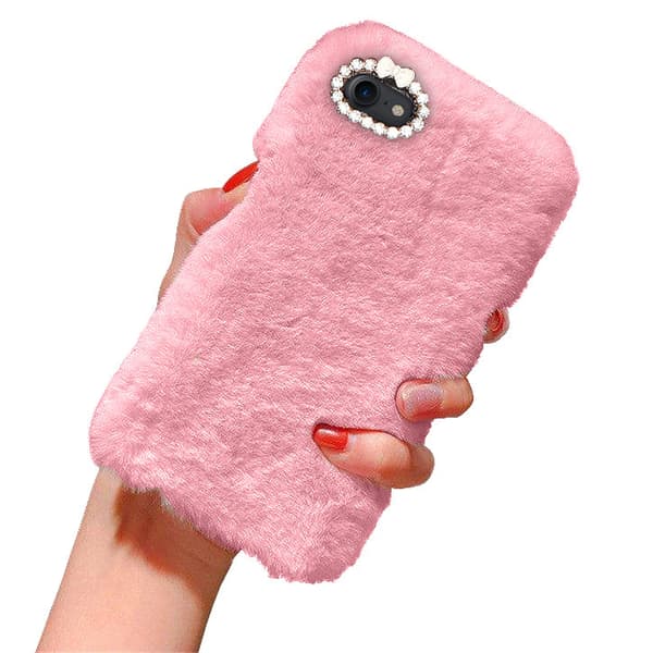 iPhone 7/8 Plus - Skal/Mobilskal - Fluffig Päls