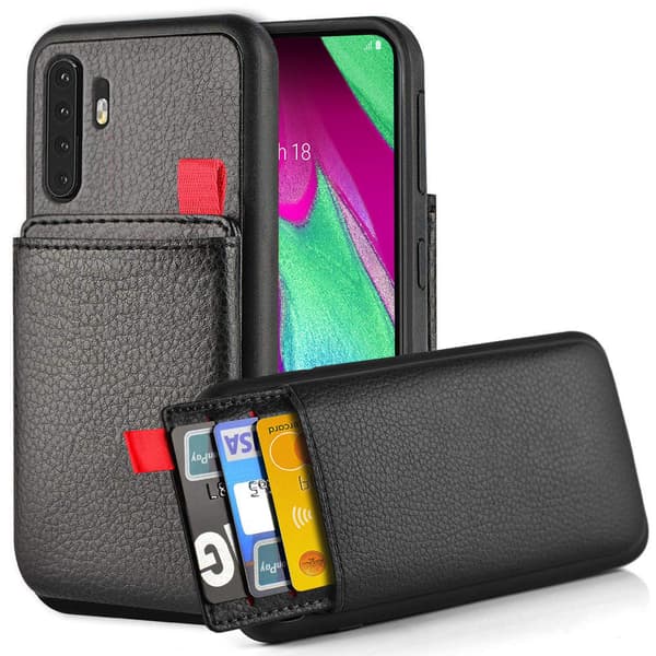 iPhone/Samsung/Huawei - Suojakuori - Piilotettu Korttilokero / Kortinpidike
