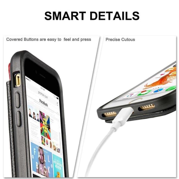iPhone 13 - Skal / Mobilskal med Dolt Kortfack / Korthållare