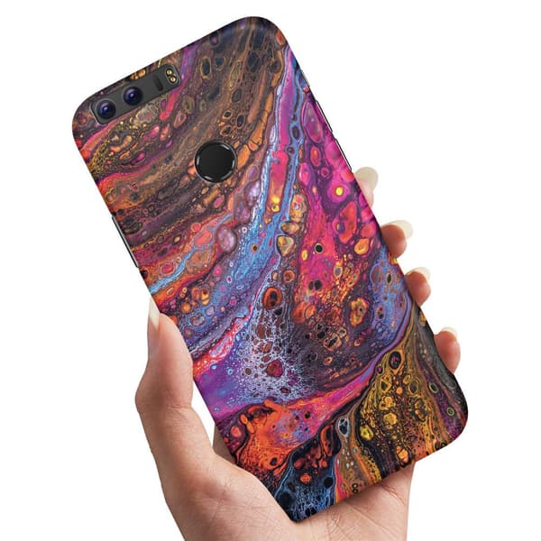 Huawei Honor 8 - Cover/Mobilcover Psykedelisk