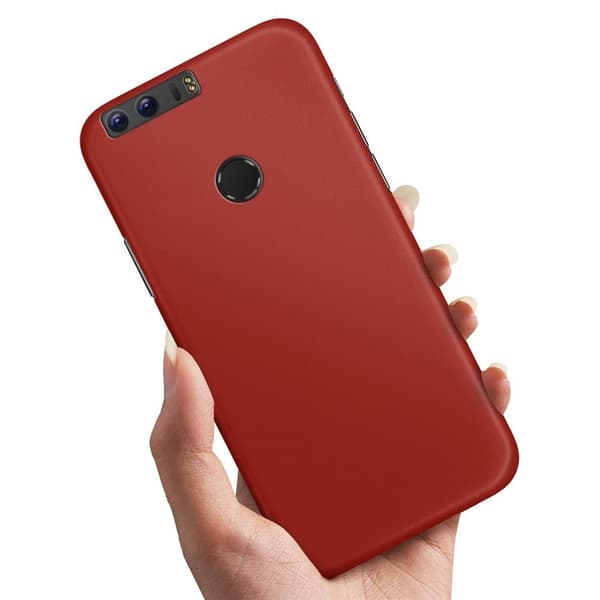 Huawei Honor 8 - Deksel/Mobildeksel Mørkrød