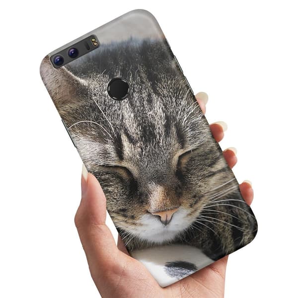 Huawei Honor 8 - Skal/Mobilskal Sovande Katt