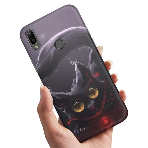 Huawei P20 Lite - Kuoret/Suojakuori Musta Kissa