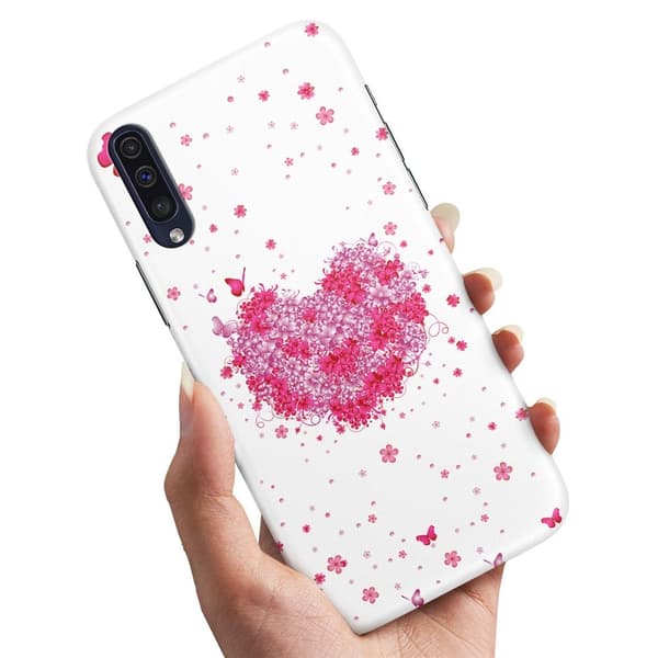 Huawei P30 - Cover/Mobilcover Blomsterhjerte