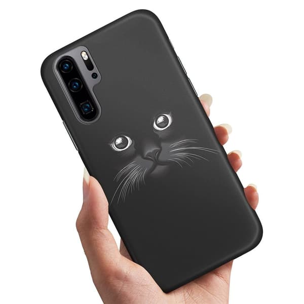 Huawei P30 Pro - Deksel/Mobildeksel Svart Katt