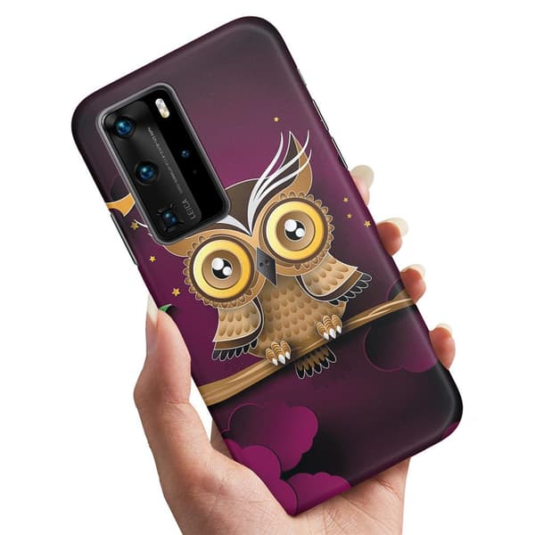 Huawei P40 - Kuoret/Suojakuori Vaaleanruskea Pöllö
