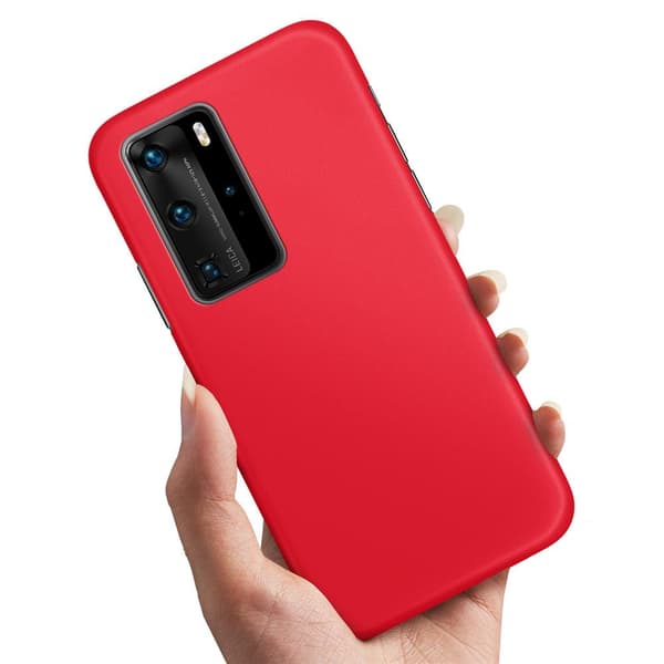 Huawei P40 - Deksel/Mobildeksel Rød