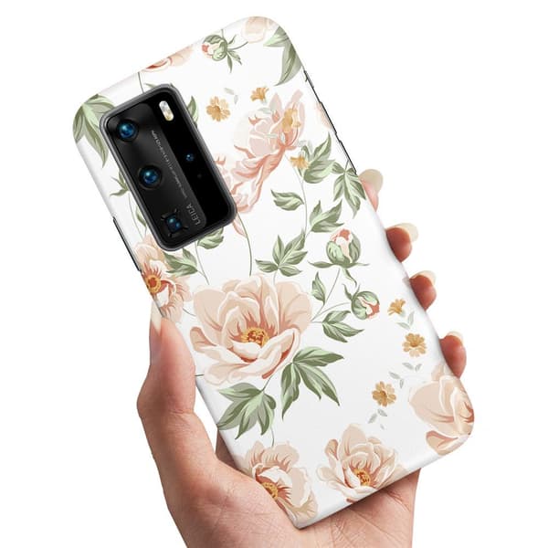 Huawei P40 - Deksel/Mobildeksel Blomstermønster