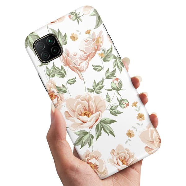 Huawei P40 Lite - Deksel/Mobildeksel Blomstermønster