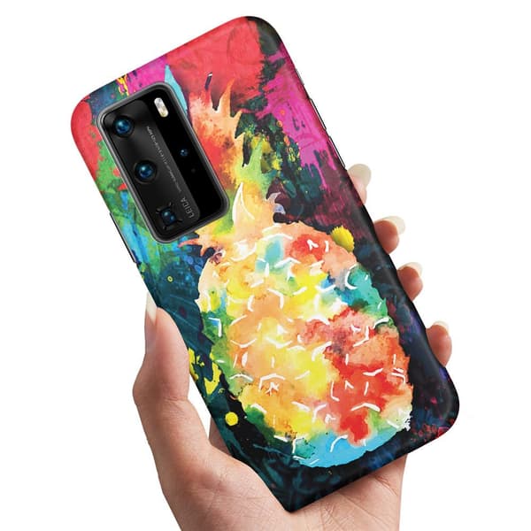 Huawei P40 Pro - Cover/Mobilcover Regnbue Ananas