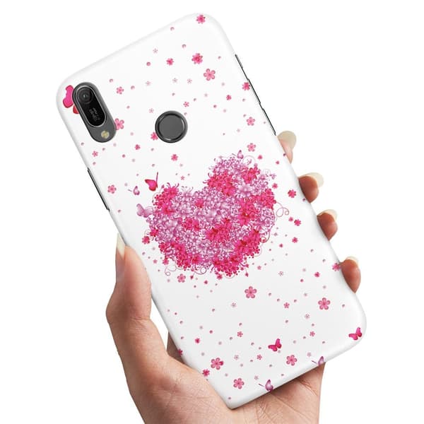 Huawei Y6 (2019) - Skal/Mobilskal Blomhjärta