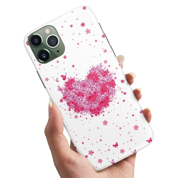 iPhone 11 - Deksel/Mobildeksel Blomsterhjerte
