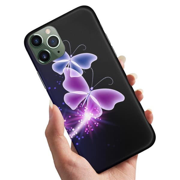 iPhone 11 Pro Max - Deksel/Mobildeksel Lilla Sommerfugler