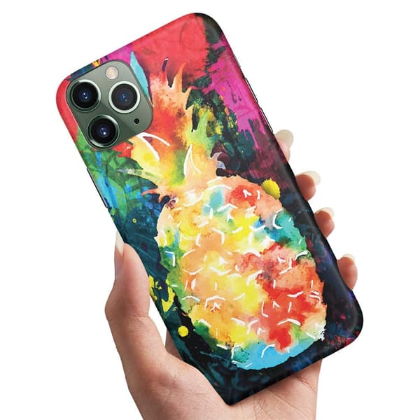iPhone 11 Pro Max - Skal/Mobilskal Regnbåg Ananas