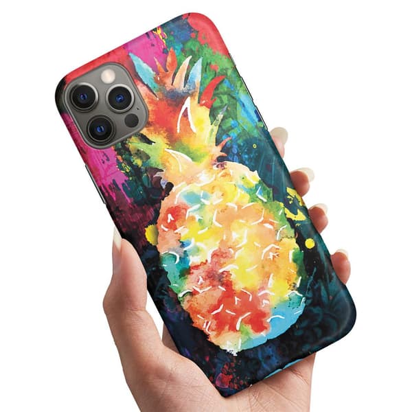 iPhone 13 Pro Max - Cover/Mobilcover Regnbue Ananas