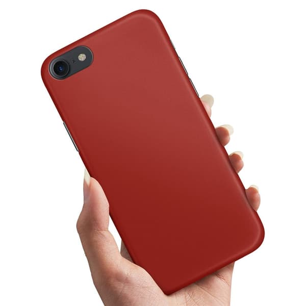 iPhone 7/8/SE - Cover/Mobilcover Mørkrød