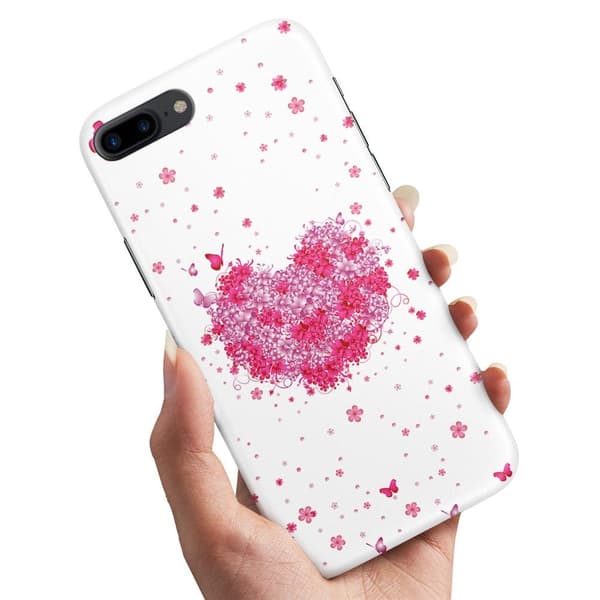 iPhone 7/8 Plus - Cover/Mobilcover Blomsterhjerte