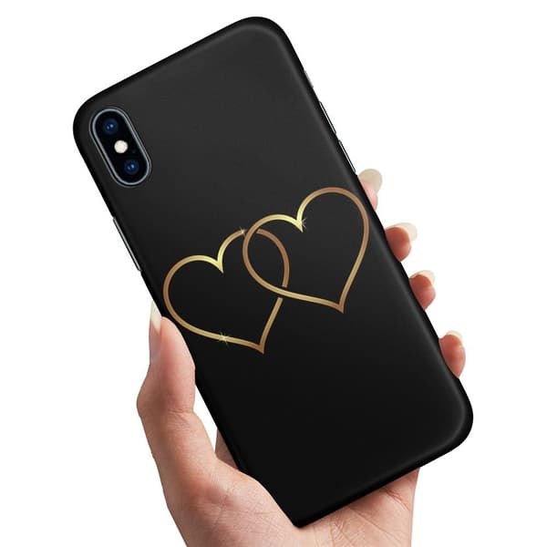 iPhone X/XS - Kuoret/Suojakuori Double Hearts