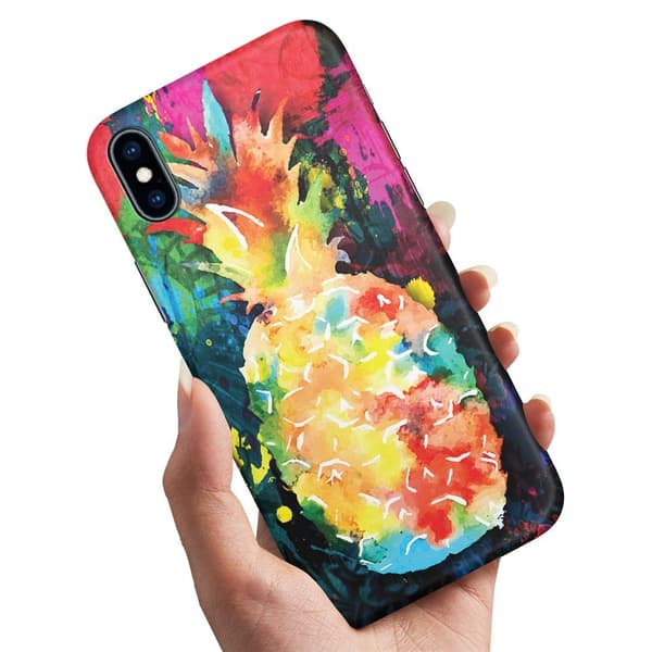 iPhone XR - Kuoret/Suojakuori Sateenkaari Ananas