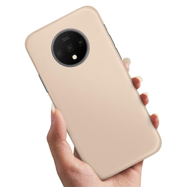OnePlus 7T - Cover/Mobilcover Beige