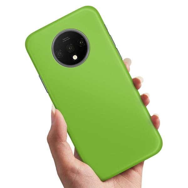 OnePlus 7T - Cover/Mobilcover Limegrøn