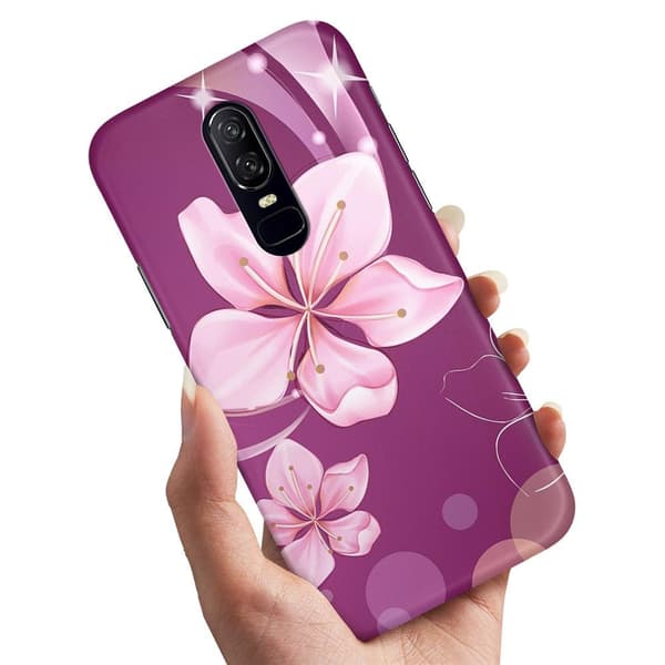 OnePlus 7 Pro - Kuoret/Suojakuori Valkoinen Kukka