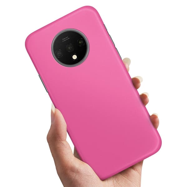OnePlus 7T - Cover/Mobilcover Rosa