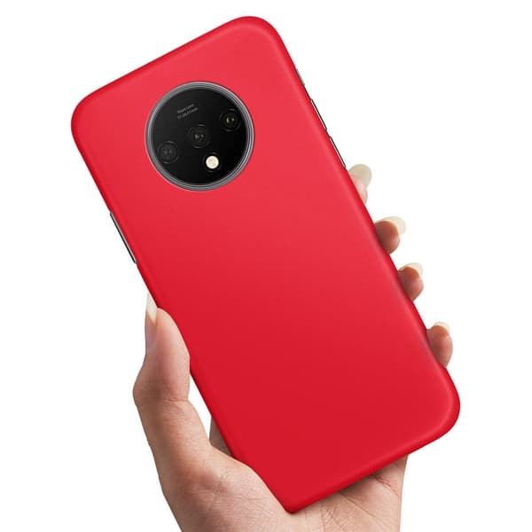 OnePlus 7T - Cover/Mobilcover Rød