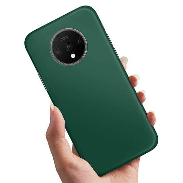 OnePlus 7T - Cover/Mobilcover Mørkgrøn