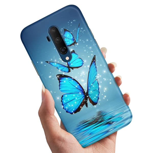 OnePlus 7T Pro - Deksel/Mobildeksel Glitrende Sommerfugler
