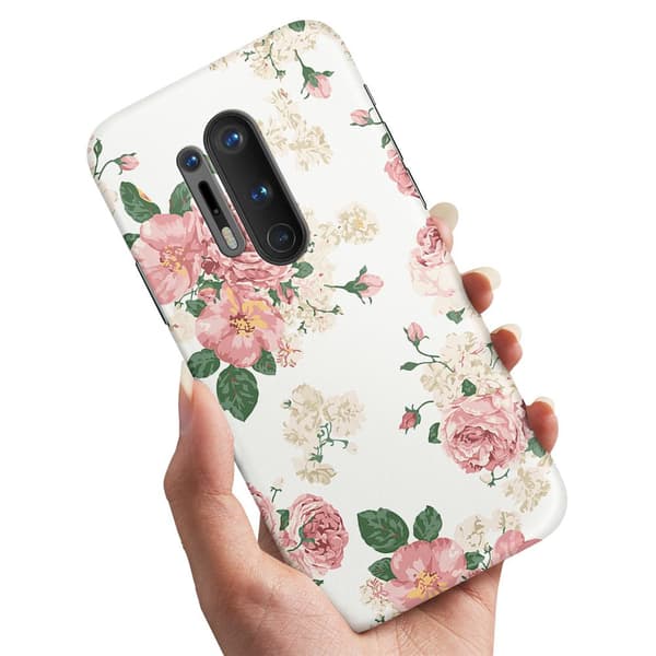OnePlus 8 Pro - Deksel/Mobildeksel Retro Blomster