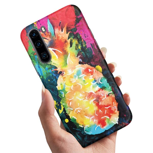 OnePlus Nord - Cover/Mobilcover Regnbue Ananas