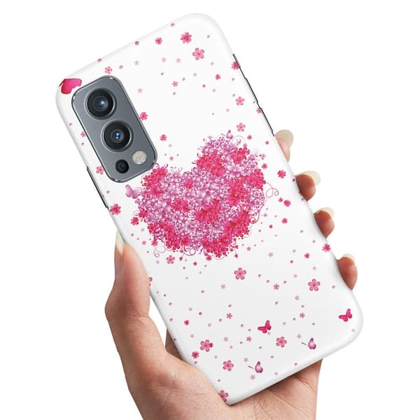 OnePlus Nord 2 5G - Cover/Mobilcover Blomsterhjerte