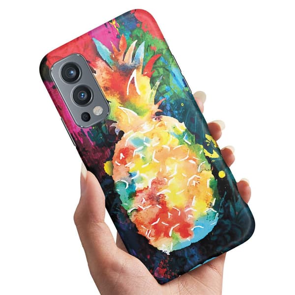 OnePlus Nord 2 5G - Cover/Mobilcover Regnbue Ananas