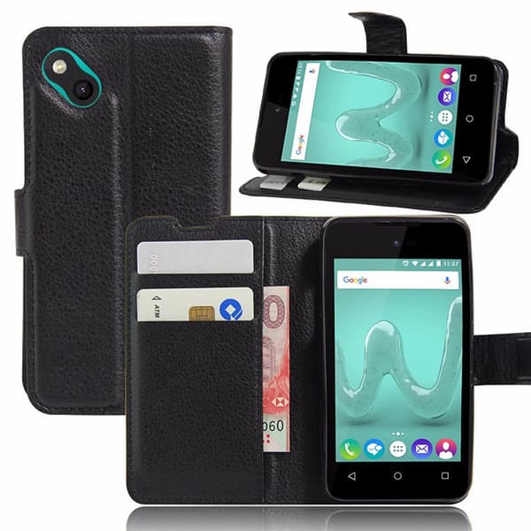 Magnetisk PU læder Flip Stand Case Cover Card Slot Pung til Wiko Sunny/B Kool
