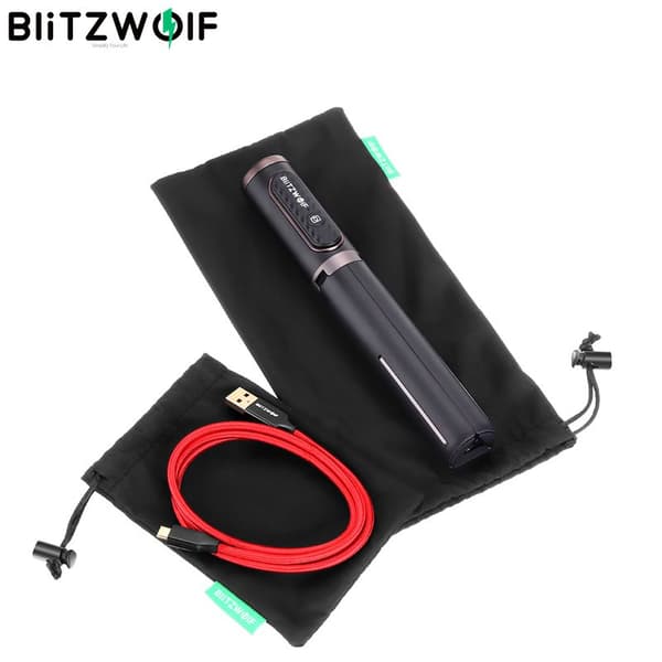 1/2/3/4/5 ST BlitzWolf BW-ST1 Portable Cable Organizer Hörlursförvaringsväska för kabelhörlurar Power Bank Selfie Sticks