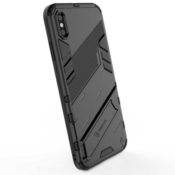 iPhone XS Max iskunkestävä kotelo jalustalla ThinArmor V2