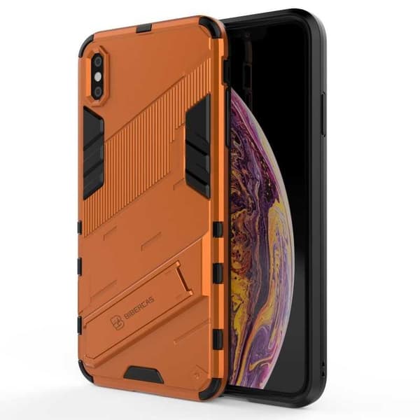 iPhone XS Max iskunkestävä kotelo jalustalla ThinArmor V2