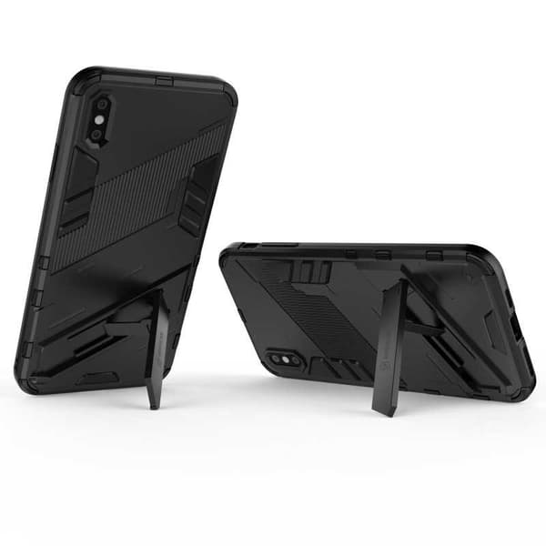 iPhone XS Max iskunkestävä kotelo jalustalla ThinArmor V2