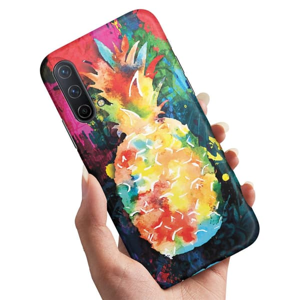 OnePlus Nord CE 5G - Cover/Mobilcover Regnbue Ananas
