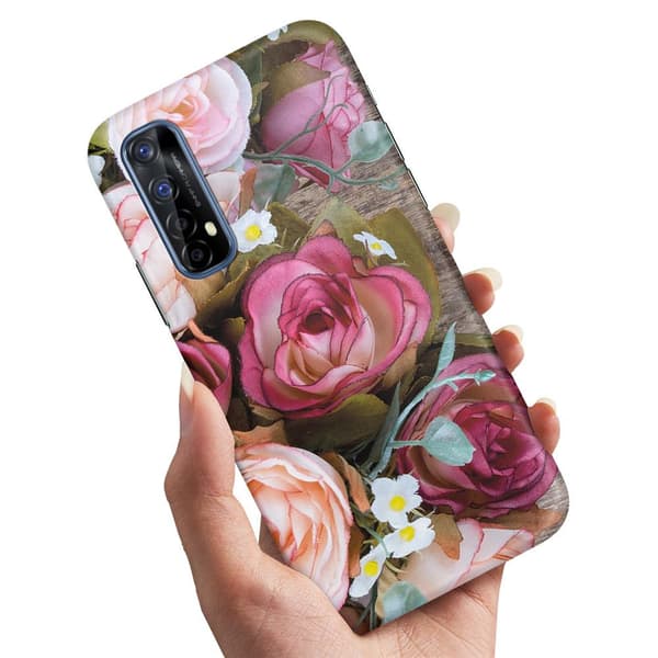 Realme 7 - Deksel/Mobildeksel Blomster